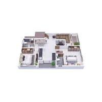 BHC Signis Balewadi 2 BHK Floor Plan Image